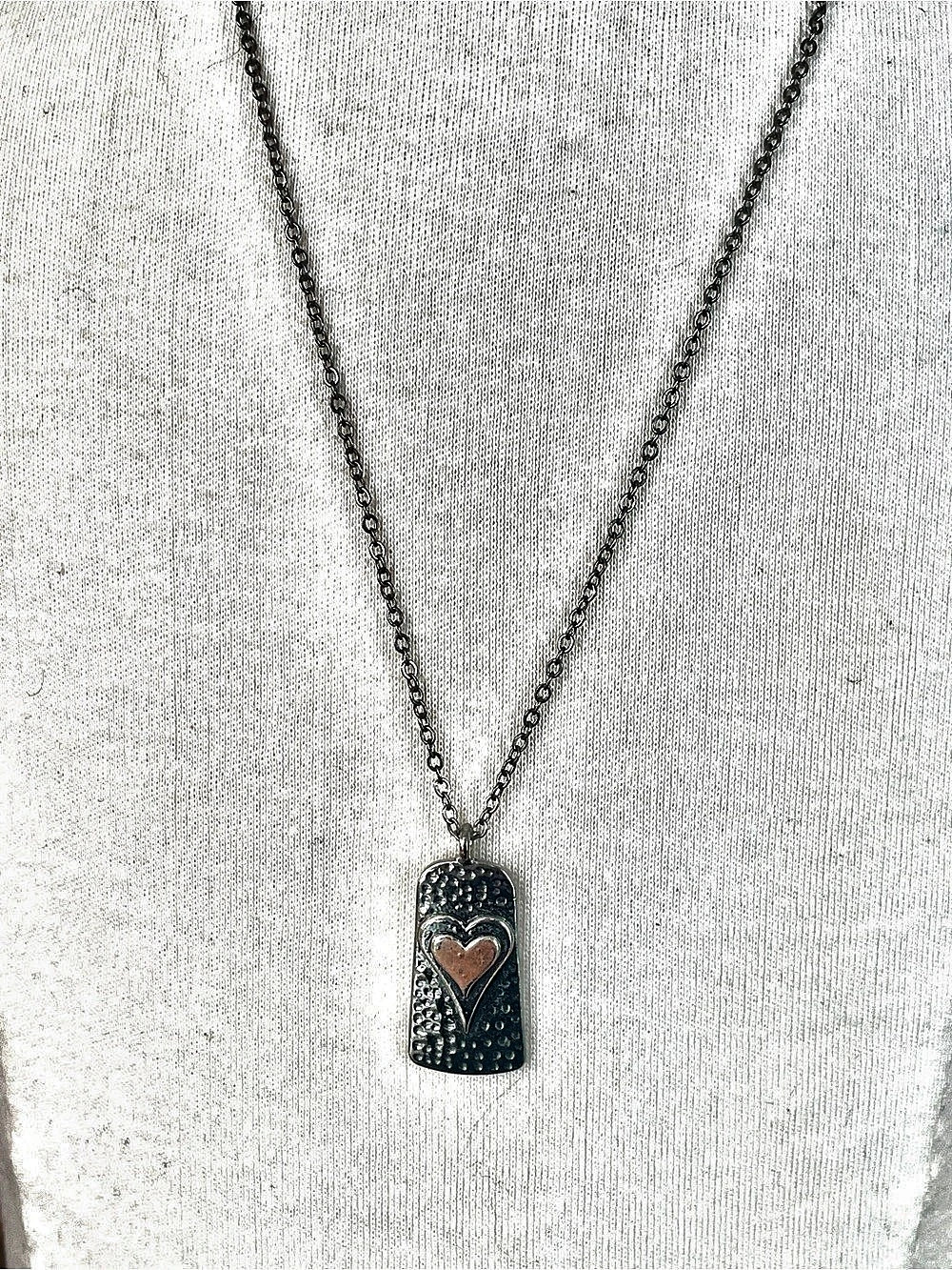 Silver Heart Pendant Necklace - Picture 3 of 6